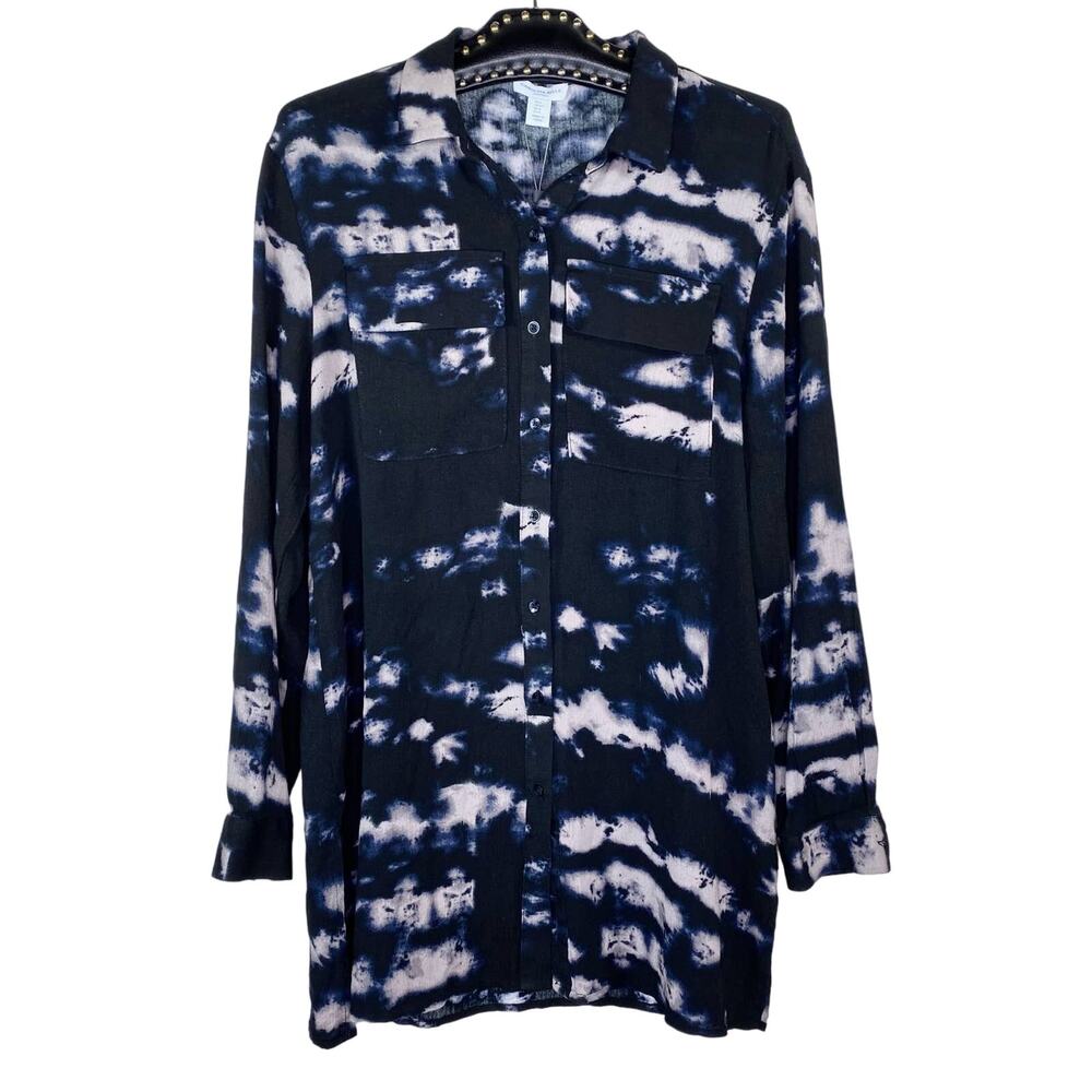 Carolina Belle Montreal Tie Dye Button Down Shirt Small NWT